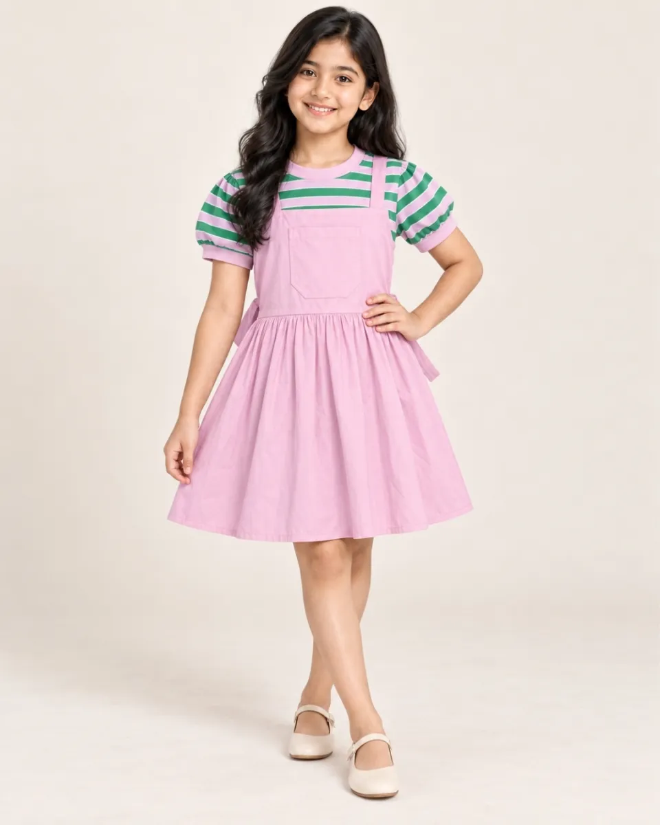 Girls’ Fancy Cotton Frock - 03