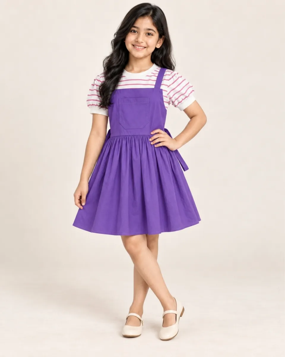 Girls’ Fancy Cotton Frock - 02